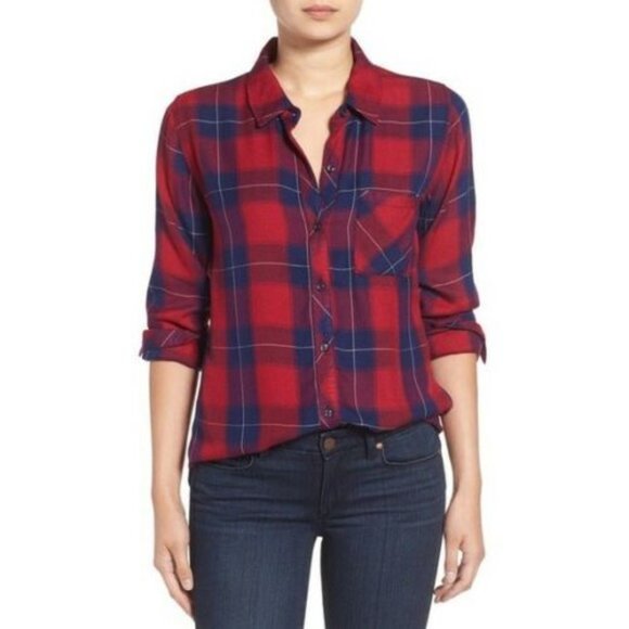 Rails Tops - Rails Hunter Plaid Button Up Shirt Hunter H11194